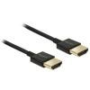 DELOCK Cable High Speed HDMI with Ethernet - HDMI-A male > HDMI-A male 3D 4K 0.5 m Slim High Quality (84786)