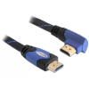 DELOCK Cable High Speed HDMI with Ethernet - HDMI A male > HDMI A male angled 5 m