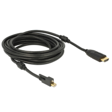 DELOCK Cable mini Displayport 1.2 male with screw > HDMI male 4K Active Black 5m (83732) kábel és adapter