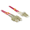 DELOCK Cable Optical Fiber LC / SC Multimode OM4 1