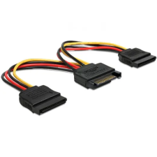 DELOCK Cable Power SATA 15pin -&amp;gt; 2x SATA HDD - str kábel és adapter
