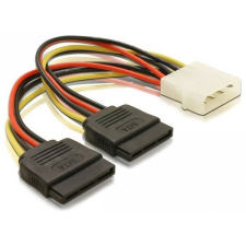 DELOCK Cable Power SATA HDD 2x > 4pin male kábel és adapter