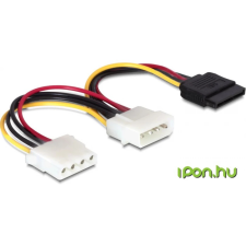 DELOCK Cable Power SATA HDD -> 2x 4pin male/female kábel és adapter