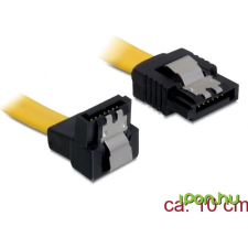 DELOCK Cable SATA 6 Gb/s down/straight metal 10cm kábel és adapter