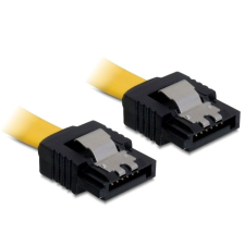 DELOCK cable SATA 70cm straight/straight metal Yellow kábel és adapter