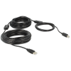  DeLock Cable USB 2.0 Type-A male > USB 2.0 Type-B male 20m