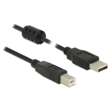 DELOCK Cable USB 2.0 Type-A male &gt; USB 2.0 Type-B male 3m Black kábel és adapter