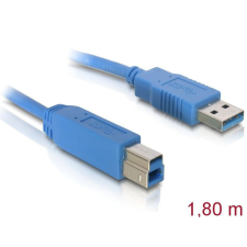 DELOCK Cable USB 3.0 type-A male &gt; USB 3.0 type-B male 2m Blue kábel és adapter
