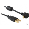 DELOCK Cable USB-A male > USB micro-B male angled 90° up / down 83148