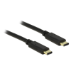 DeLock Cable USB Type-C 2.0 male > USB Type-C 2.0 male 2m Black