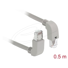 DELOCK CAT5e SF-UTP Patch Cable 0,5m Grey kábel és adapter