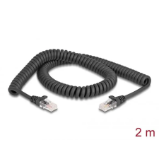 DELOCK CAT5e U-UTP Patch cable 2m Black 87993 kábel és adapter