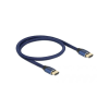 DELOCK certified HDMI 2.1 -> HDMI 2.1 M/M video kábel 0.5m kék (85445)