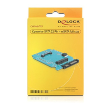 DELOCK Converter SATA 22 pin &gt; mSATA full size kábel és adapter