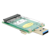 DELOCK - Converter USB 3.0 A male > mSATA full size - 62681