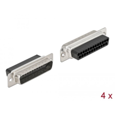 DELOCK D-Sub 25 tűs krimpelhető apa fém 4 db (66710) (DE66710) kábel és adapter