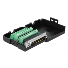 DELOCK DB25 párhuzamos adapter 26 tűs kapocstest házzal (66266) (66266) kábel és adapter