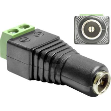 DELOCK DC (áram) Átalakító [1x DC alj, 5,5 mm - 1x 2 drótos vezeték] Fekete (65421) kábel és adapter
