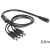DELOCK DC Splitter 5.5 x 2.1 mm 1 x female > 4x male Cable