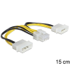 DELOCK Delock 83410 8 pines EPS > 2 x 4 pines Molex tápkábel