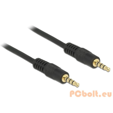 DELOCK Delock 83435 3.5 mm sztereó jack kábel (apa - apa) 1 m audió/videó kellék, kábel és adapter