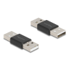 DELOCK Delock A-típusú USB 2.0 fém adapter apa - apa