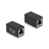 DELOCK Delock Adapter RJ45 anya - RJ45 anya Cat.6, fekete