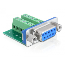 DELOCK Delock Adapter Sub-D 9 pin anya > terminál blokk 10 pines kábel és adapter