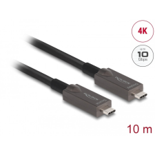 DELOCK Delock aktív optikai USB-C videó + adat + PD kábel 10 m kábel és adapter