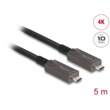 DELOCK Delock aktív optikai USB-C videó + adat + PD kábel 5 m kábel és adapter