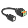 DELOCK Delock B-típusú USB 2.0 kábel anya - terminal block adapter lenyomó gombbal 15 cm