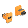 DELOCK Delock D-típusú Modul HDMI-A anya anya 4K narancssárga