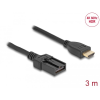 DELOCK Delock HDMI önműködő kábel HDMI-A apa - HDMI-E apa kapcsolattal 3 m, 4K 60 Hz-s