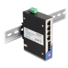 DELOCK Delock Ipari Gigabit Ethernet Elosztó 4 port RJ45 2 port SFP DIN sínhez