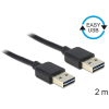DELOCK Delock Kábel, EASY-USB 2.0-s A-típusú csatlakozódugó > EASY-USB 2.0-s A-típusú csatlakozódugó, 2 m,