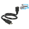 DELOCK Delock kábel USB 2.0 Micro-B apa > USB 2.0 Micro-B anya OTG ShapeCable 0,35 m