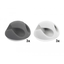 DELOCK Delock Kábeltartó 2 kábelrendezovel 6 darabos készlet kábel és adapter