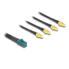 DELOCK Delock Mini FAKRA Z quad kábel anya - 4 db. SMA A-típusú anya