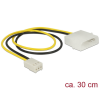 DELOCK DeLock Power Cable 2 pin male > 3 pin female (fan) 30cm