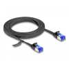 DELOCK Delock RJ45 lapos patch kábel apa - apa Cat.6A flexibilis 2 m fekete