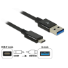 DELOCK Delock SuperSpeed USB-kábel, 10 Gbps (USB 3.1 Gen 2) USB Type- C csatlakozódugóval > USB Type-A csa