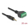 DELOCK Delock Sztereo jack kábel apa 2,5 mm 4 tűs - Terminal Block Adapter 20 cm