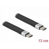 DELOCK DeLock USB 2.0 FPC Flat Ribbon Cable USB Type-C to USB Type-C 13cm PD 5A E-Marker
