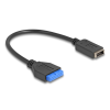 DELOCK Delock USB 5 Gbps kábel tűfejes anya belső E-típusú A kulcsos anya USB csatlakozókkal 25 cm