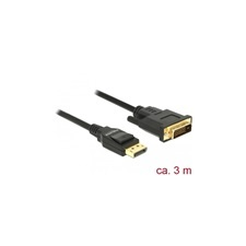 DELOCK DisplayPort 1.2 - DVI 24+1 passzív kábel 3 m kábel és adapter