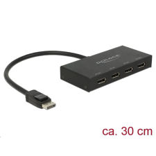 DELOCK Displayport 1.2-es elosztó 1 x Displayport-bemenet > 4 x Displayport-kimenet 4K (87694) (delock-87694) kábel és adapter