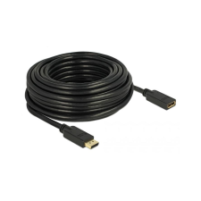 DELOCK DisplayPort 1.2 M/F video jelkábel hosszabbító 15m fekete (84908) kábel és adapter