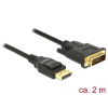 DELOCK DisplayPort 1.2 male > DVI 24+1 male passive 2m Cable Black