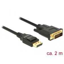 DELOCK DisplayPort 1.2 male &gt; DVI 24+1 male passive 2m Cable Black kábel és adapter