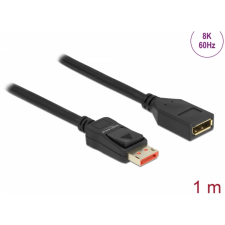 DELOCK DisplayPort 1.4 Hosszabbító Fekete 1m 87070 kábel és adapter